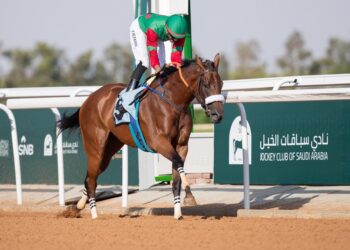 سباقات الخيل بالرياض :  ثلاثة كوؤس لال جلوي واخران للاعلام والرياضة