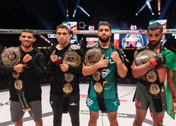 ليلة الأبطال في الخبر: تتويج أربعة أوزان يختتم موسم دوري المقاتلين المحترفين 2025