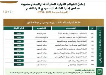 مرشحا وحيدا لاتحاد الكره السعودي